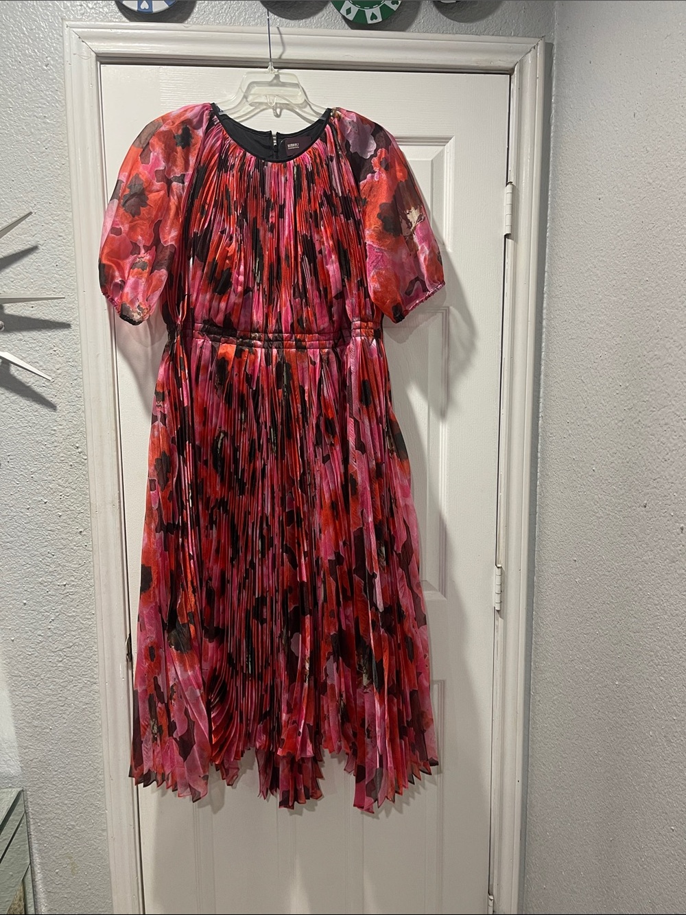 Bibhu Mohapatra Floral Pleated Party Dress